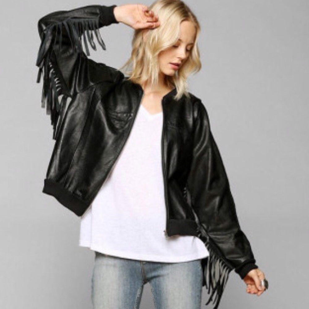 The Ragged Priest Fringe Leather Jacket
